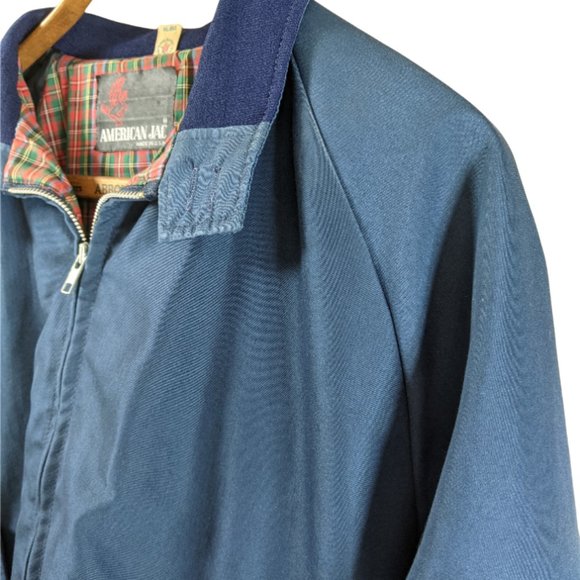 Vintage Men's American Jac "Work Coat" Jacket Full-Zip Blue - Fits like Large - Picture 3 of 16